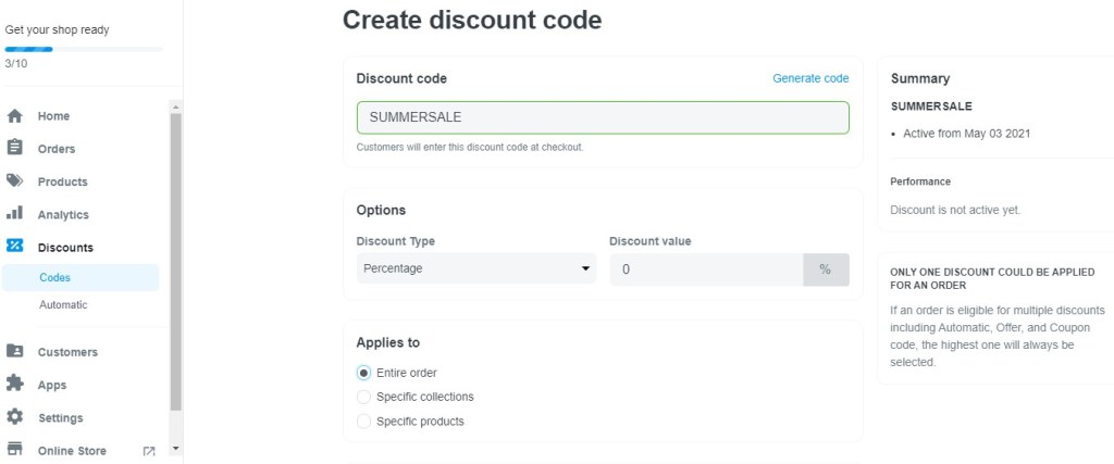 ShopBase discount codes