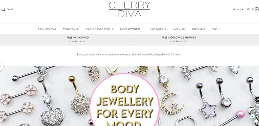 Cherry Diva Jewelry dropshipping store