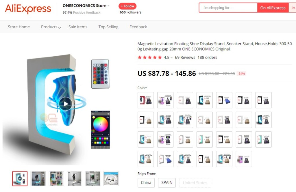 Magnetic levitating display stand high-ticket dropshipping product