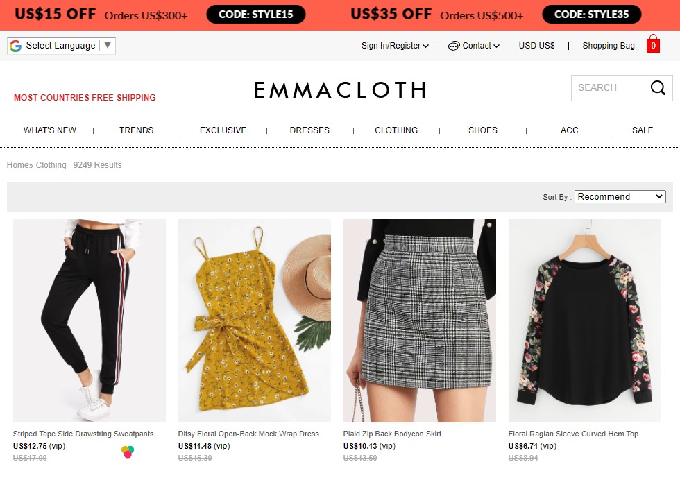 EmmaCloth - Alternative to DHgate