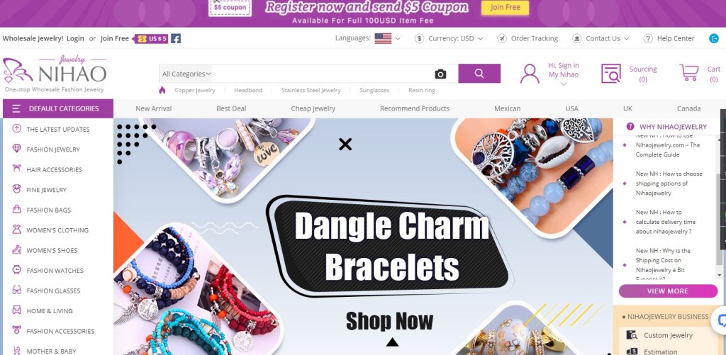 Nihaojewelry - one of the cheapest dropshipping suppliers