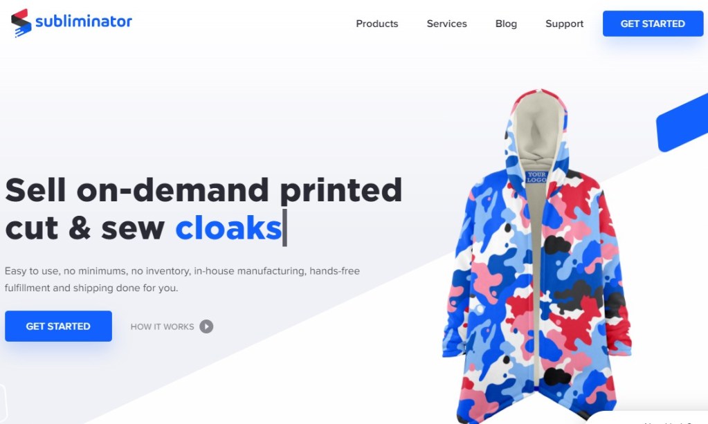 Subliminator print-on-demand company with manufacturing centers in China