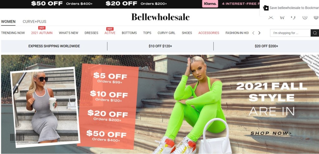 Belle Wholesale activewear & sports clothing dropshipping supplier
