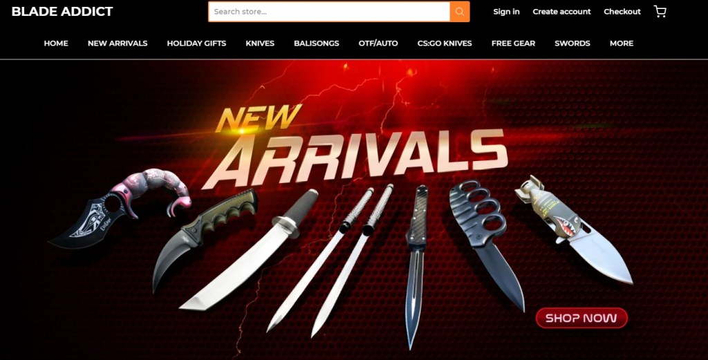 Blade Addict knife dropshipping supplier