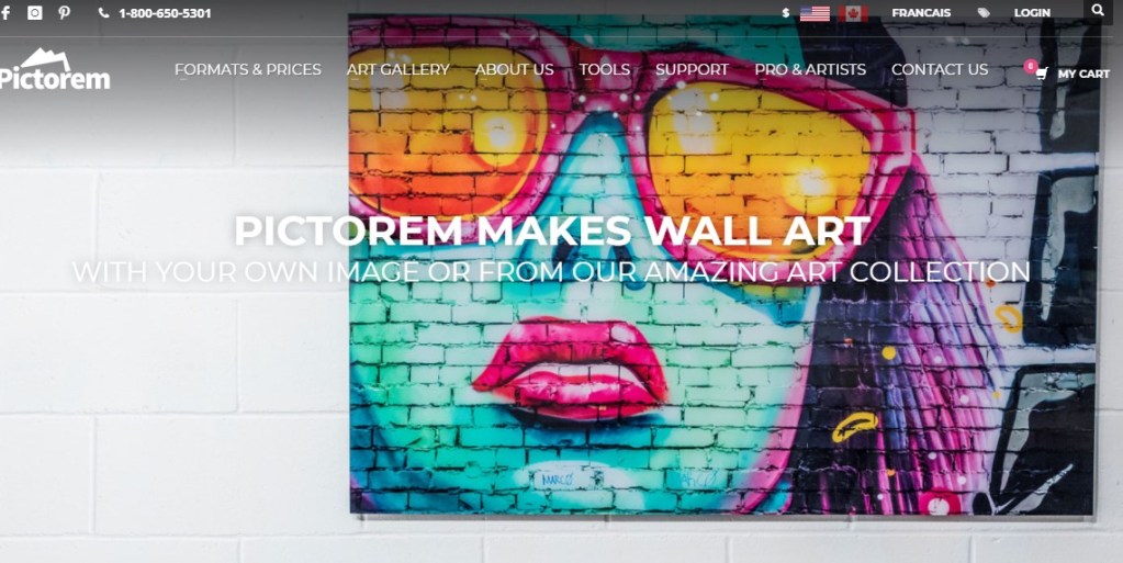 Pictorem canvas wall art print & poster print-on-demand company