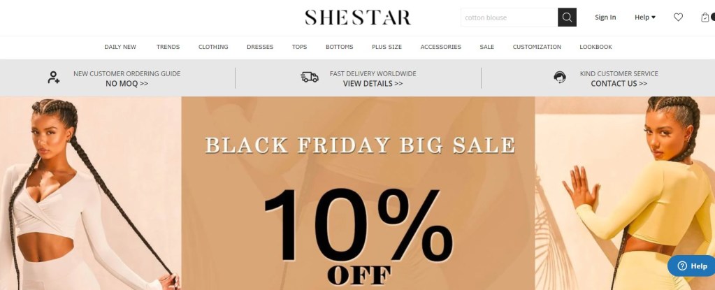 Shestar - activewear & fitness clothing wholesaler