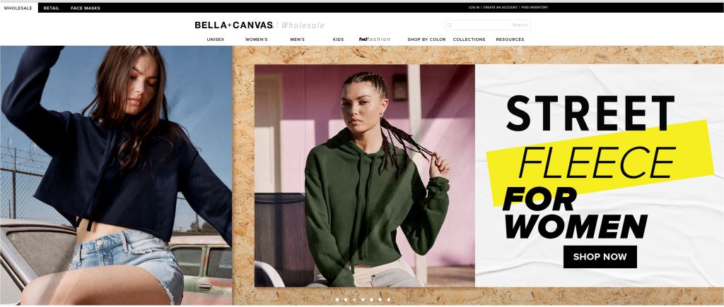 Bella+Canvas sustainable & ethical fashion clothing wholesaler