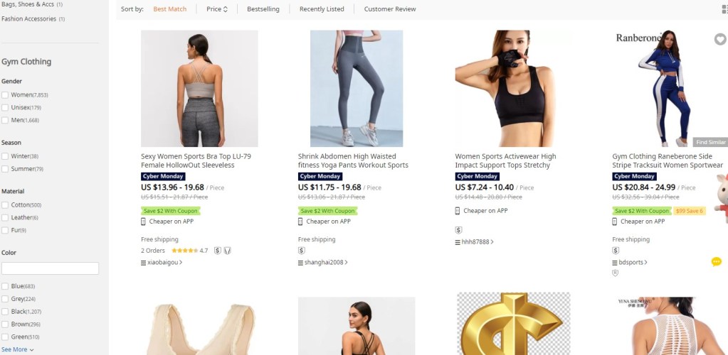 DHgate - activewear & fitness clothing wholesaler