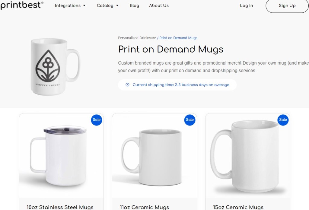 PrintBest cup & mug print-on-demand company