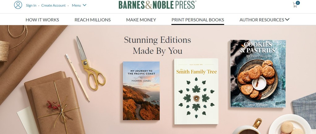 Barnes&Noble book print-on-demand publishing company