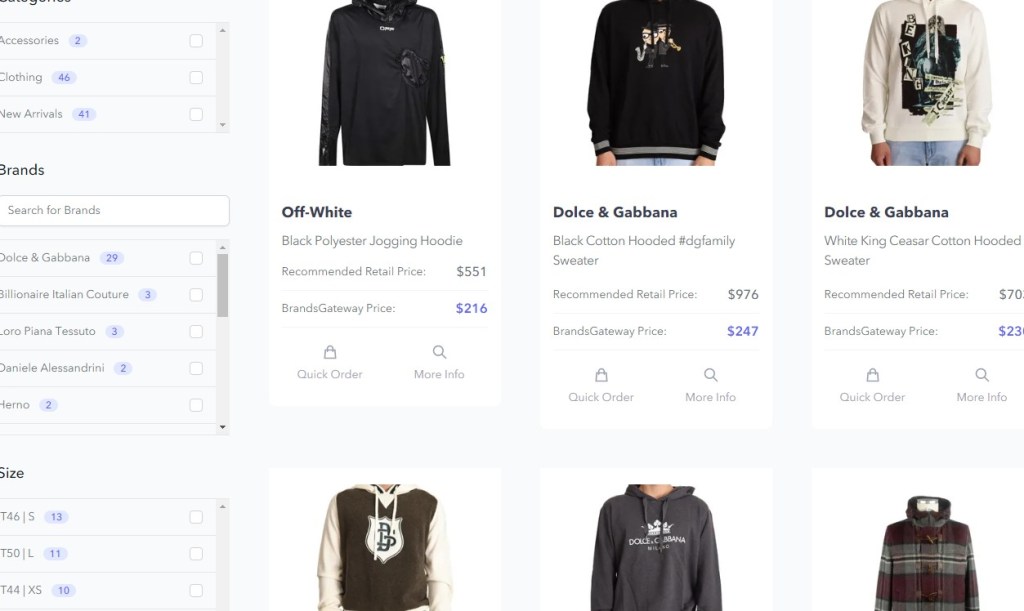 BrandsGateWay hoodie & sweatshirt dropshipping supplier