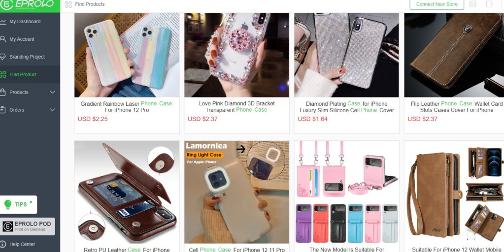 EPROLO phone cases & accessories dropshipping supplier