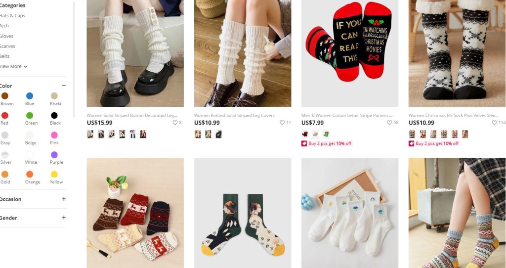 Newchic sock dropshipping supplier