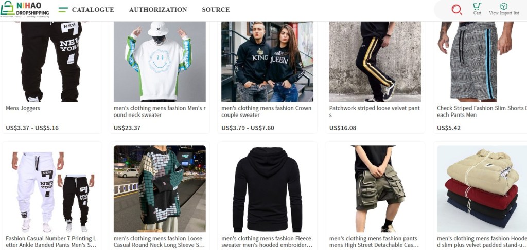 NihaoDropshipping streetwear & urban fashion clothing dropshipping supplier