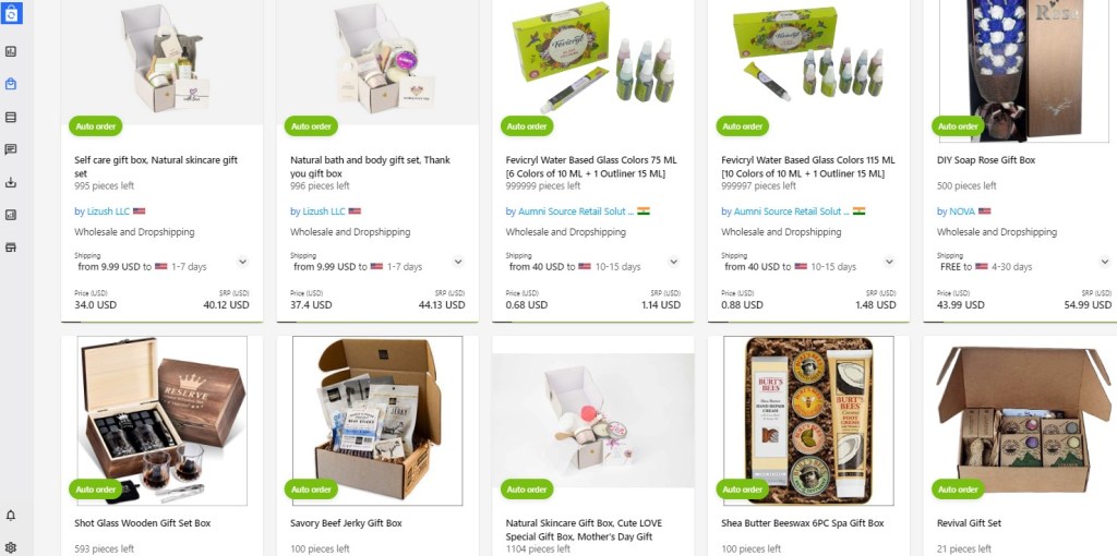 Syncee gift set & gift basket dropshipping supplier