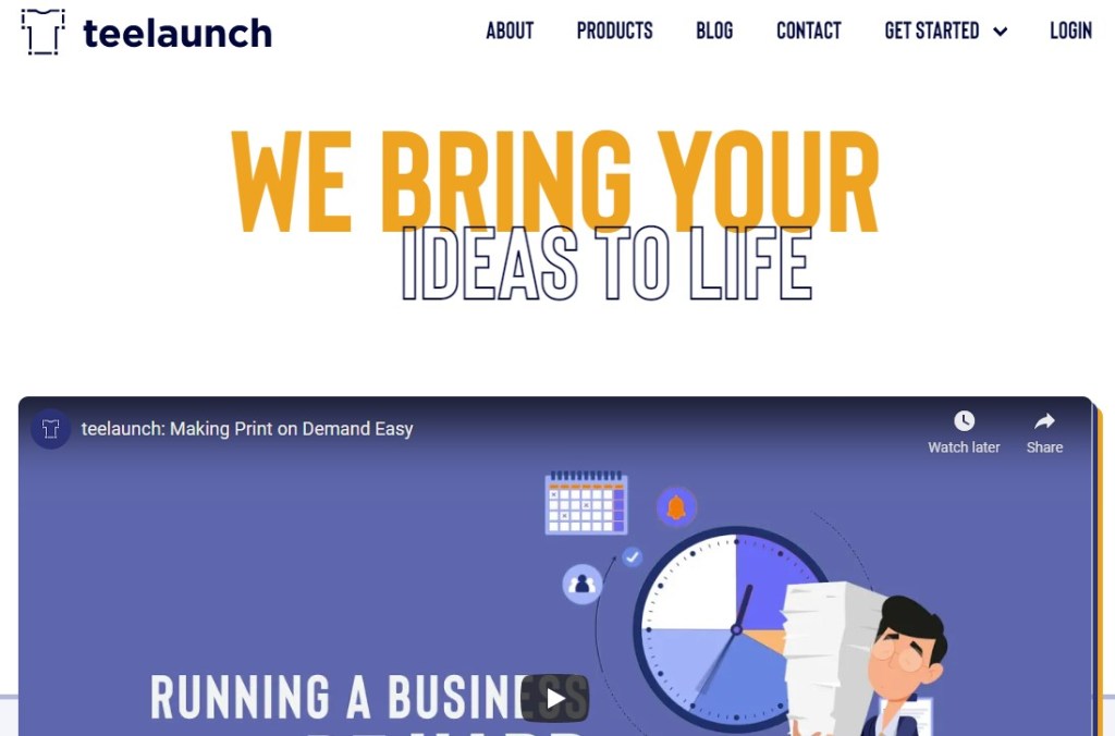 TeeLaunch Canada print-on-demand company