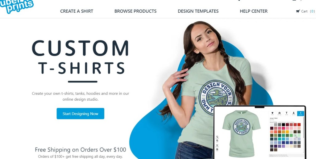 UberPrints one of the cheapest online custom t-shirt printing companies