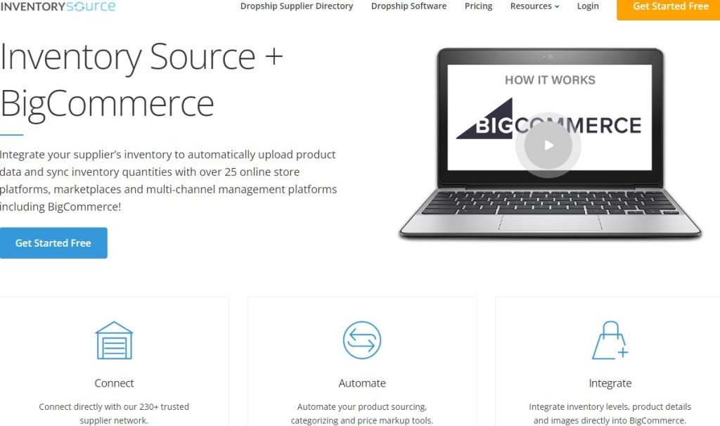 InventorySource BigCommerce dropshipping app & supplier