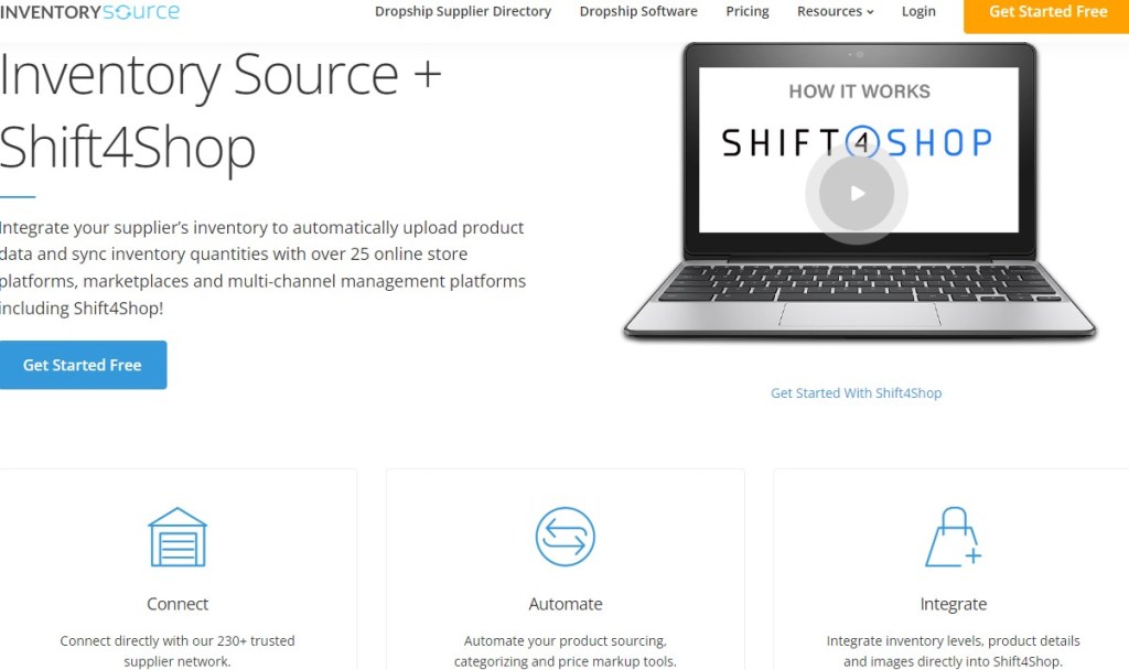 InventorySource Shift4Shop/3dcart dropshipping supplier & app