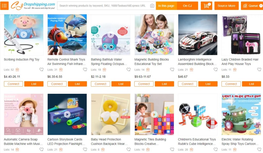 CJDropshipping baby & kids' toys dropshipping supplier