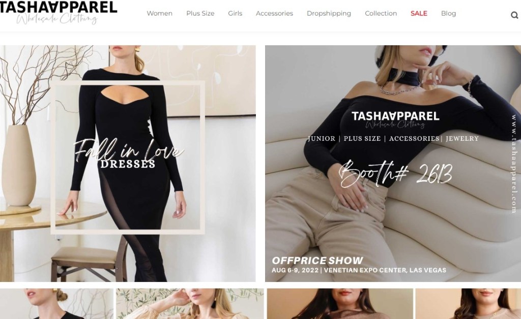 Tasha Apparel women's boutique fashion clothing dropshipping supplier