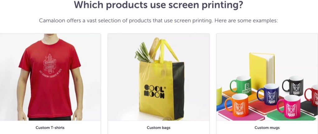 Camaloon online custom screen printing company