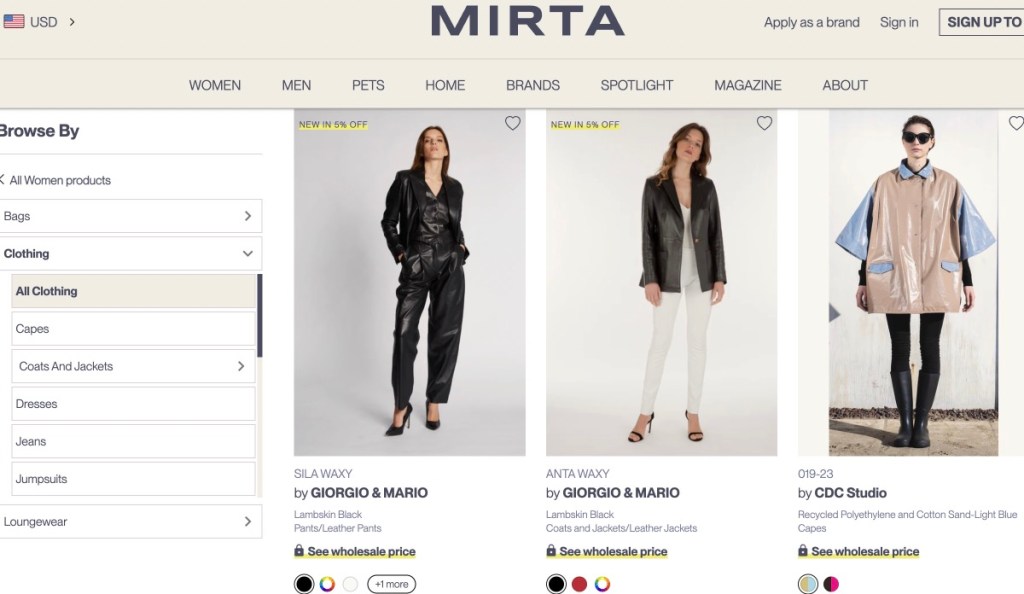 Mirta bulk women's boutique fashion clothing wholesale supplier