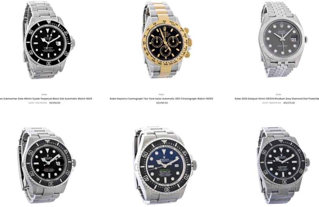 Inventory Adjusters wholesale Rolex watches supplier