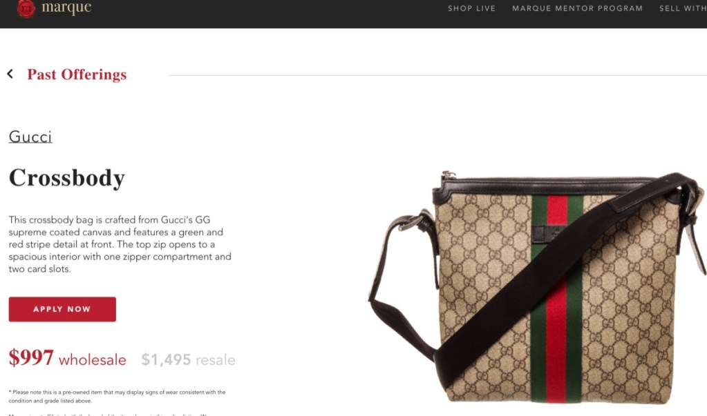 Marques Luxury wholesale authentic Gucci bags & purses supplier