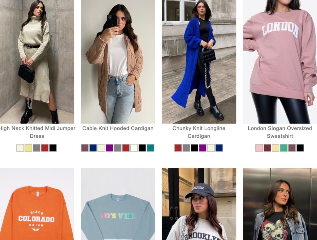 Missi Clothing UK wholesale women's boutique fashion clothing supplier