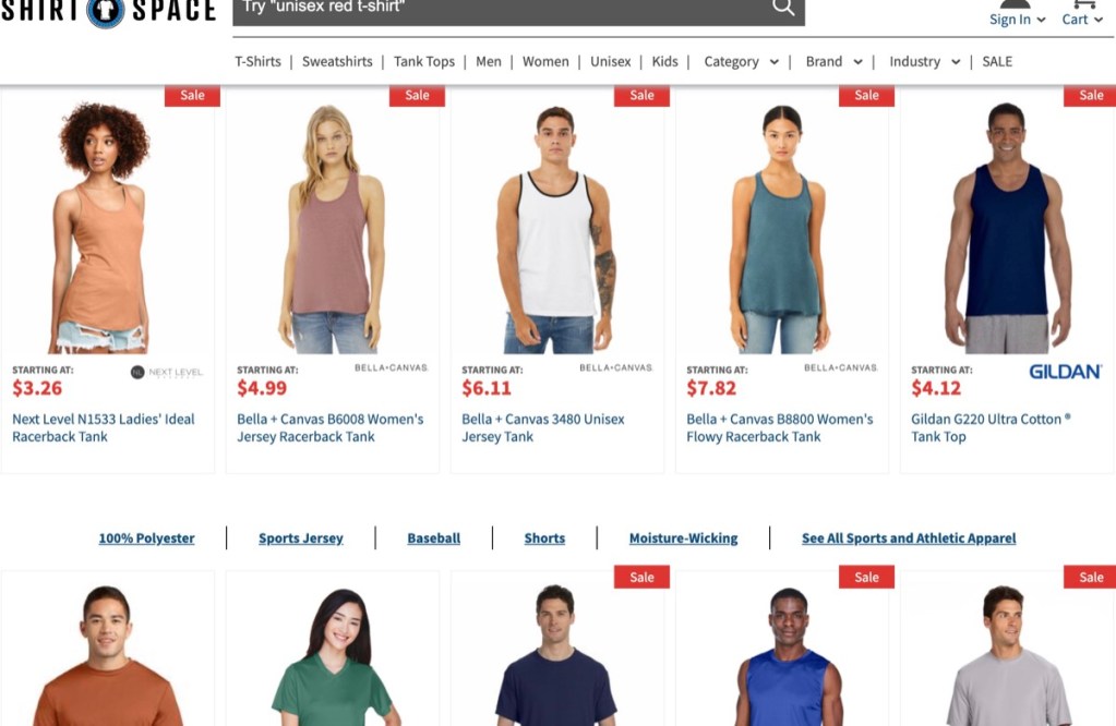 ShirtSpace wholesale clothing supplier in Chicago, Illinois, USA