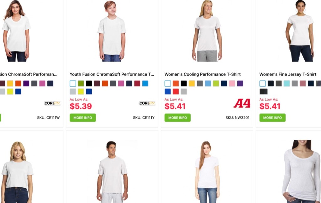 AllDayShirts wholesale sublimation blank t-shirt supplier